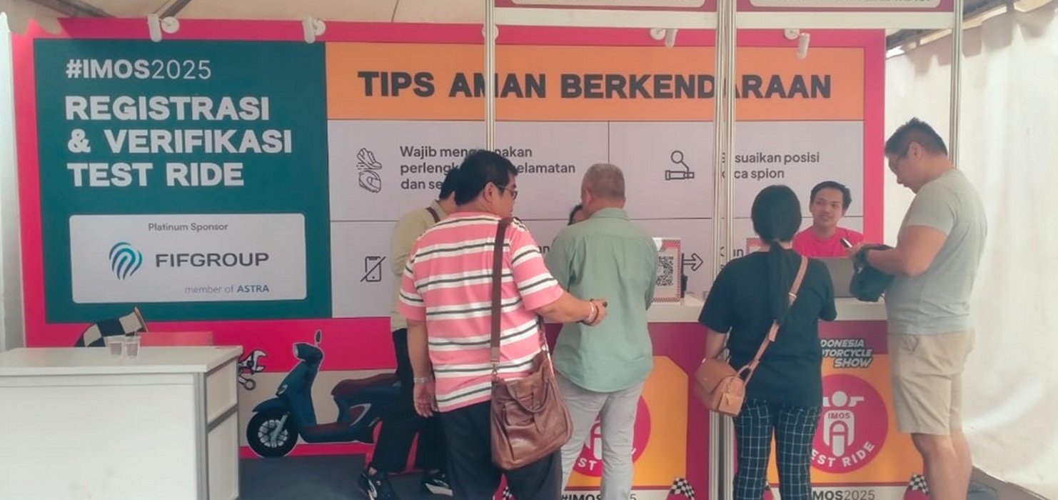 test ride, motor baru, uji coba motor listrik, ice bsd tangerang, IMOS 2025, area test ride, Begini Cara Test Ride Motor Baru di IMOS 2025, Siapkan HP dan SIM