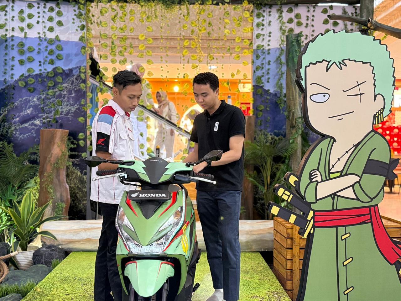 one piece, honda beat, tahilalats, Honda BeAT One Piece x Tahilalats Jadi Buruan Fans di Surabaya