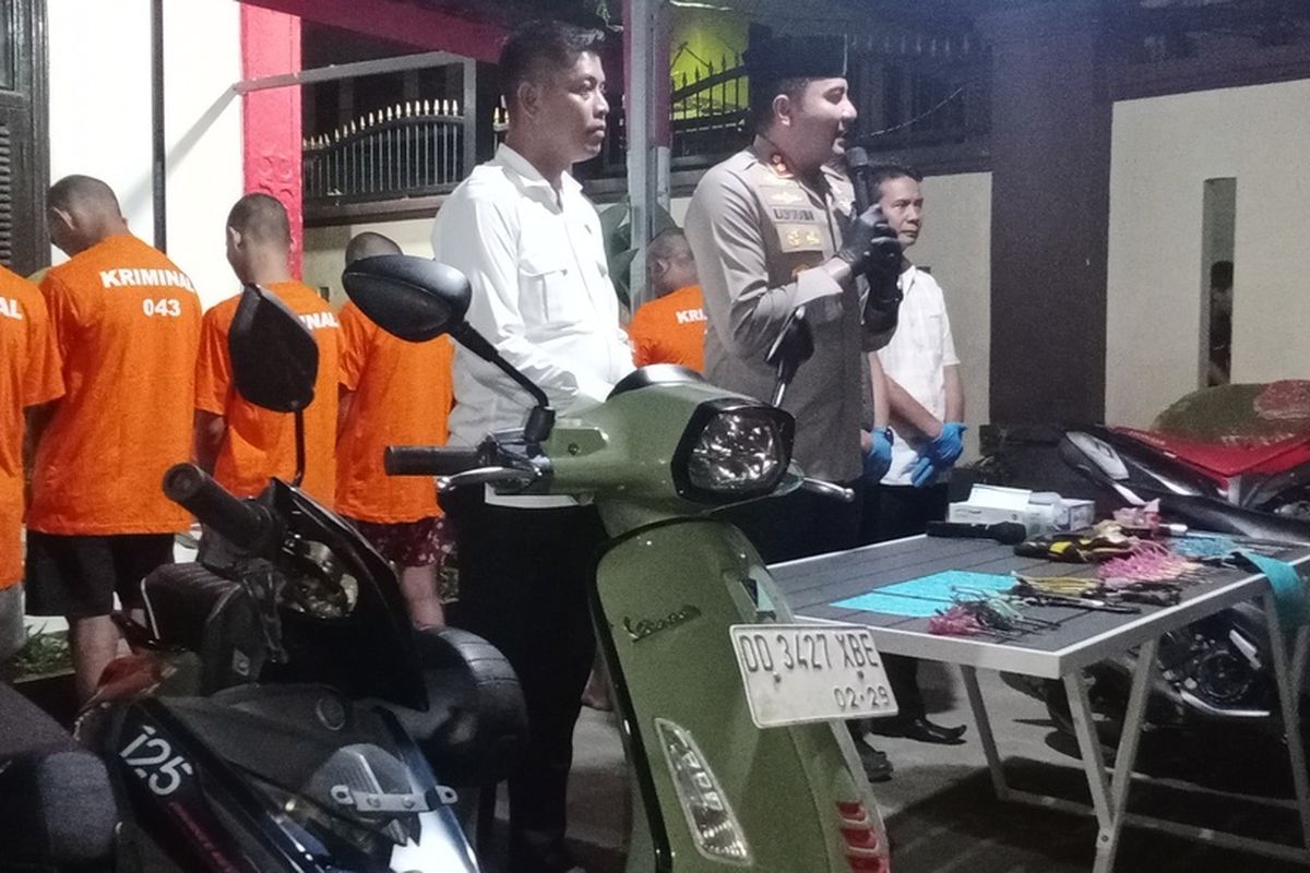 Sprint S, CRF150L dan Mio 125 Disita Polisi, Geng Motor Brutal Serang Warga Gowa Pakai Parang dan Panah
