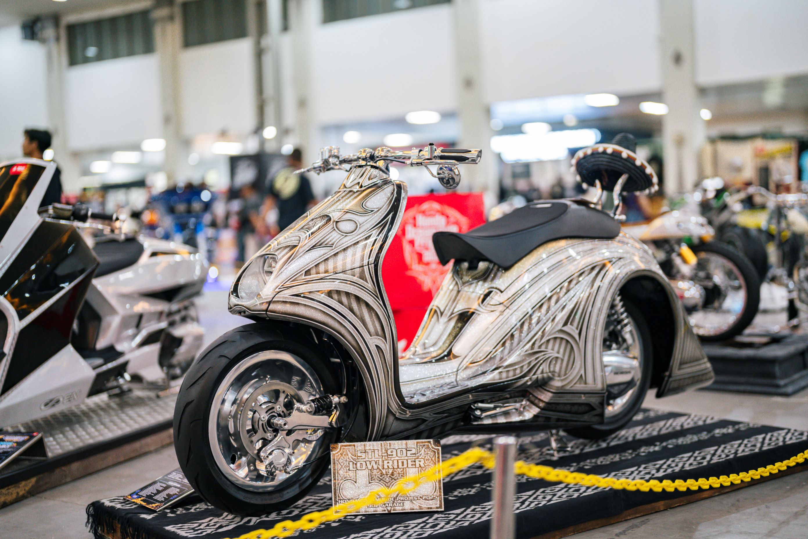 kustomfest, mooneyes, honda dream ride project, HDRP 2021, honda stylo 160, modifikasi stylo 160, Wujud 3 Stylo 160 Custom Garapan Builder HDRP 2025, Salah Satunya Gas ke Mooneyes Jepang