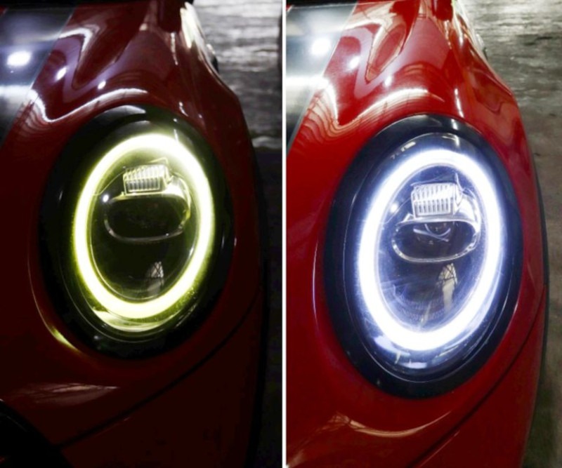 lampu mobil, mini cooper, lampu DRL, tomi airbrush, Harga Tembus Rp 20 Jutaan, Lampu DRL Mini Cooper Rusak Masih Bisa Diservis