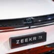 Zeekr 7X EV crossover on show, promo at PACE 2025