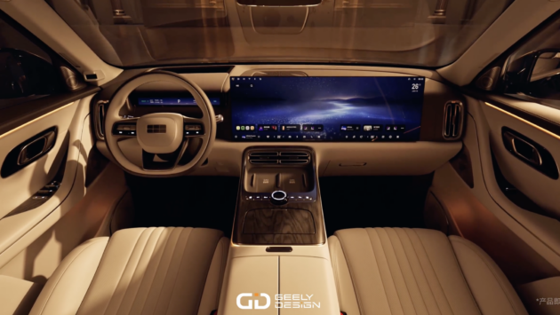 Geely Galaxy M9 revealed – flagship 6-seater PHEV SUV, over 1,500 km range, 30-inch touchscreen