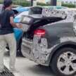 Perodua ‘QV-E’ EV spotted without rear wing, exposing sloping roofline, notched tailgate design, sporty profile