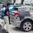 Perodua ‘QV-E’ EV spotted without rear wing, exposing sloping roofline, notched tailgate design, sporty profile