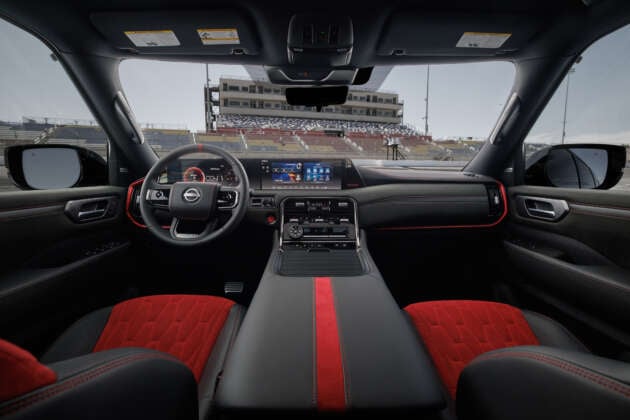 2026 Nissan Patrol Nismo – tuned Armada gets 460 hp; sports air suspension, exhaust; red pinstripe bodykit