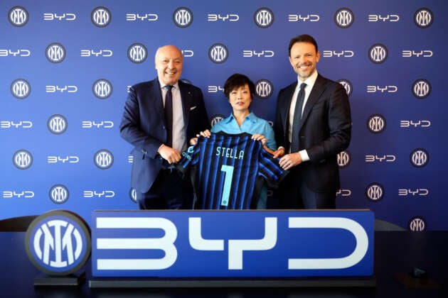 BYD signs as Inter Milan’s global automotive partner