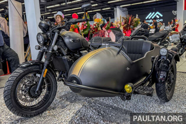 2025 WMoto Bobbie V11 sidecar combination official Malaysian launch, JPJ road legal, RM48,888