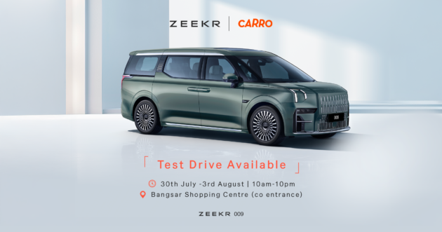 Catch Zeekr at BSC roadshow this week – July 30-Aug 3 ahead of Zeekr Space Bangsar opening in Q3 2025
