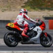 Rainey rides Y-AMT equipped Yamaha XSR900 GP