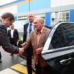 Agong visits NAMI in Russia, test drives Aurus Senat