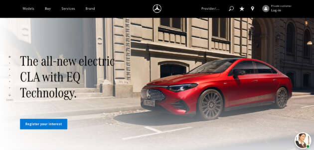 2025 Mercedes-Benz CLA seen on Malaysian website – registrations of interest open for C178-gen EV model