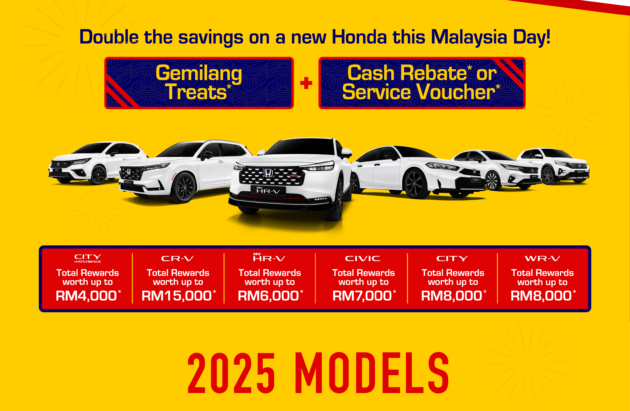 Honda Malaysia Sept 2025 promo – CR-V up to RM15k off, City RM8k off, free service for existing customers