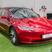 2026 Tesla Model 3 Long Range RWD in Malaysia – 750 km WLTP, indicator stalk, black badges, RM185k