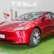 2026 Tesla Model 3 Long Range RWD in Malaysia – 750 km WLTP, indicator stalk, black badges, RM185k