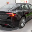 2026 Tesla Model 3 Long Range RWD in Malaysia – 750 km WLTP, indicator stalk, black badges, RM185k