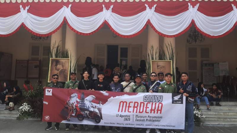 Bikers Wahana Gelar Convoy Merdeka 2025, Rute Penuh Makna Nasional