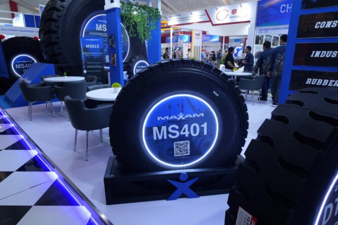 MAXAM Hadirkan Ban OTR “Made in Indonesia” di Mining Expo 2025